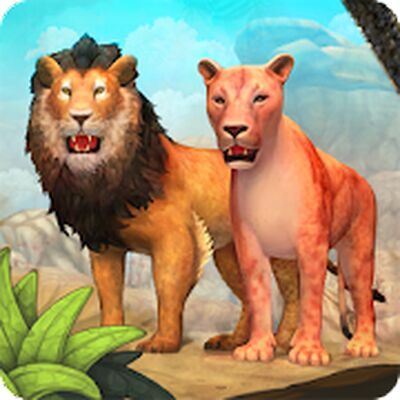 Скачать взломанную Симулятор Семьи Льва Онлайн [Мод меню] MOD apk на Андроид