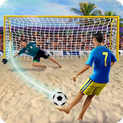 Скачать взломанную Shoot Цель Пляжный футбол [Много денег] MOD apk на Андроид