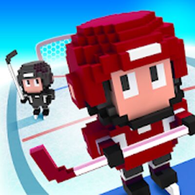 Скачать взломанную Blocky Hockey [Много монет] MOD apk на Андроид