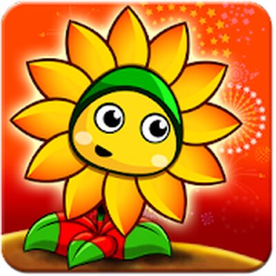 Скачать взломанную Flower Zombie War [Бесплатные покупки] MOD apk на Андроид