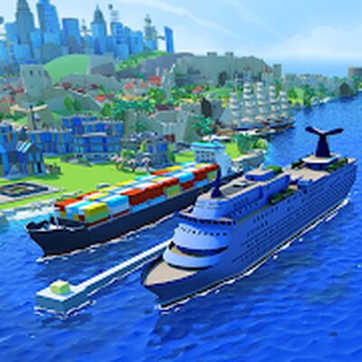 Скачать взломанную Sea Port: Manage Ship Tycoon [Много денег] MOD apk на Андроид