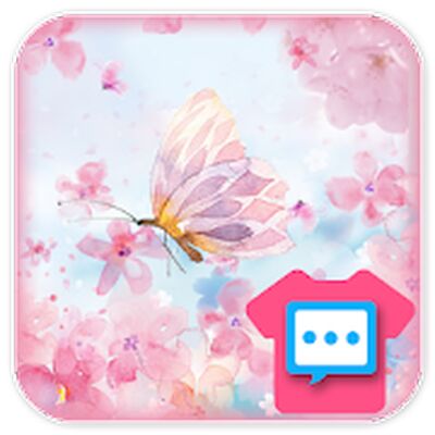 Скачать Blooming cherry blossoms skin for Next SMS [Полная версия] RU apk на Андроид