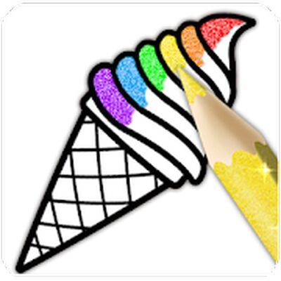 Скачать Glitter Ice Cream Coloring [Без рекламы] RU apk на Андроид