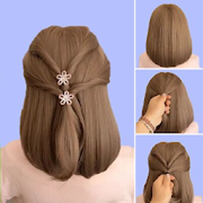 Скачать Hairstyles for short hair Girls [Полная версия] RUS apk на Андроид