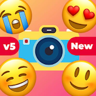 Скачать Добавить эмодзи наклейки на фото - Emoji Stickers [Без рекламы] RUS apk на Андроид