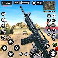 Скачать взломанную Стрелялки-Экшн игры офлайн [Много монет] MOD apk на Андроид