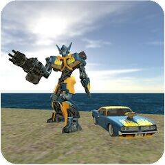 Скачать взломанную Muscule Car Robot [Много монет] MOD apk на Андроид
