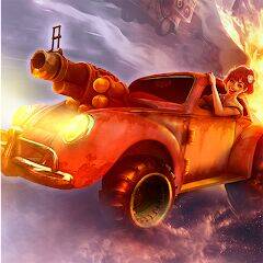 Скачать взломанную Road Warrior Nitro: пустыня [Много монет] MOD apk на Андроид