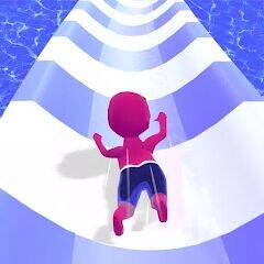 Скачать взломанную Waterpark Super Slide [Бесплатные покупки] MOD apk на Андроид