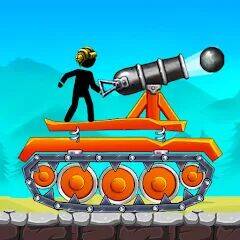 Скачать взломанную The Tank: Stick pocket hill [Много монет] MOD apk на Андроид