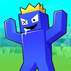 Скачать взломанную 100 Days Rainbow Survival MCPE [Много денег] MOD apk на Андроид