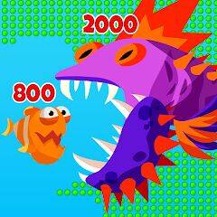 Скачать взломанную Fish Town IO: Mini Aquarium [Бесплатные покупки] MOD apk на Андроид
