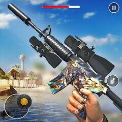 Скачать взломанную fps cover firing Offline Game [Много монет] MOD apk на Андроид