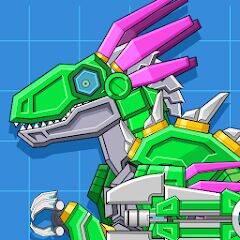 Скачать взломанную Velociraptor Rex Dino Robot [Много монет] MOD apk на Андроид