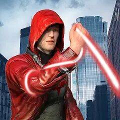 Скачать взломанную Incredible Flying SuperHero 3D [Бесплатные покупки] MOD apk на Андроид