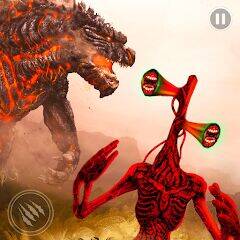 Скачать взломанную Сирена Голова Годзилла Бой 3D [Мод меню] MOD apk на Андроид