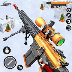 Скачать взломанную Sniper War 3D - игры с оружием [Много денег] MOD apk на Андроид