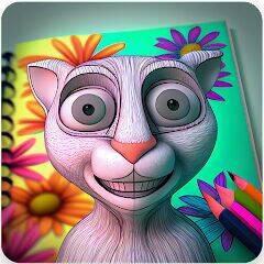 Скачать взломанную Talking Juan Coloring Book [Много денег] MOD apk на Андроид