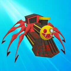 Скачать взломанную Merge Spider Train. [Бесплатные покупки] MOD apk на Андроид
