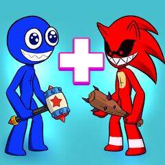 Скачать взломанную Merge Rainbow Friend [Бесплатные покупки] MOD apk на Андроид
