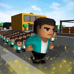 Скачать взломанную Crowd War - Action Game [Много монет] MOD apk на Андроид