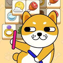Скачать взломанную Doggo Go - Meme, Match 3 Tiles [Бесплатные покупки] MOD apk на Андроид