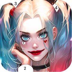 Скачать взломанную Клоун Цвет Раскрась по номерам [Много монет] MOD apk на Андроид