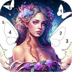 Скачать взломанную Рождество раскраска:краски [Бесплатные покупки] MOD apk на Андроид