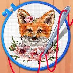 Скачать взломанную Cross Stitch Coloring Art [Много денег] MOD apk на Андроид