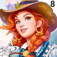 Скачать взломанную Wild West Color by Number [Много монет] MOD apk на Андроид