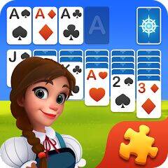 Скачать взломанную Solitaire Jigsaw Puzzle [Много монет] MOD apk на Андроид