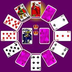 Скачать взломанную Clock Patience Solitaire [Много монет] MOD apk на Андроид