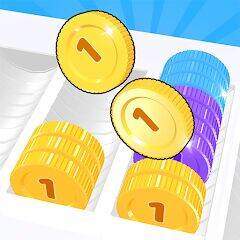 Скачать взломанную Coin Sort [Много монет] MOD apk на Андроид