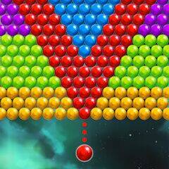 Скачать взломанную Bubble Shooter Space [Много денег] MOD apk на Андроид