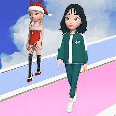 Скачать взломанную Catwalk Battle - Переодевайся! [Много монет] MOD apk на Андроид