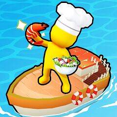 Скачать взломанную Sea Restaurant - Travel Tycoon [Бесплатные покупки] MOD apk на Андроид
