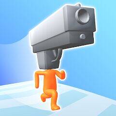 Скачать взломанную Gun Head Run [Много монет] MOD apk на Андроид