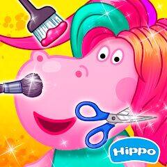 Скачать взломанную Салон Гиппо: Парикмахерская [Много денег] MOD apk на Андроид