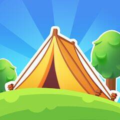 Скачать взломанную Campsite Craze: Puzzle Merge [Мод меню] MOD apk на Андроид