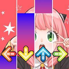 Скачать взломанную Spy X Family Game Piano Tiles [Много монет] MOD apk на Андроид