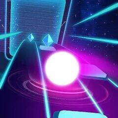 Скачать взломанную Rolling Ball 3D: Music Hop [Бесплатные покупки] MOD apk на Андроид