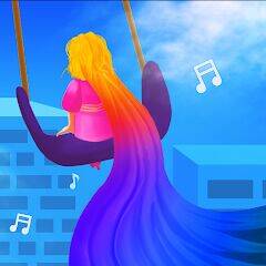 Скачать взломанную Hair Challenge Dancing Race 3D [Бесплатные покупки] MOD apk на Андроид