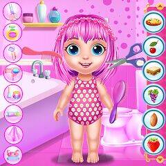 Скачать взломанную Baby Girl Caring Pinky Style [Много монет] MOD apk на Андроид