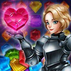 Скачать взломанную Jewels of Kingdom Knights [Много денег] MOD apk на Андроид