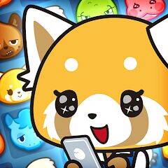 Скачать взломанную Aggretsuko : Match 3 Puzzle [Много монет] MOD apk на Андроид