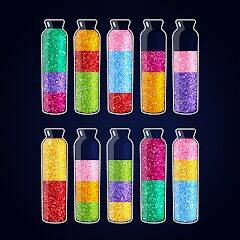 Скачать взломанную Бутылочки и Пробирки:Get Color [Много денег] MOD apk на Андроид