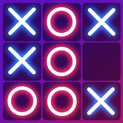 Скачать взломанную Tic Tac Toe 2 Player: XO Game [Много денег] MOD apk на Андроид