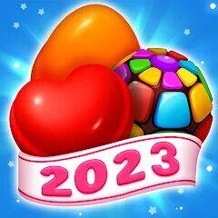 Скачать взломанную Sweet Candy Match: Puzzle Game [Много монет] MOD apk на Андроид
