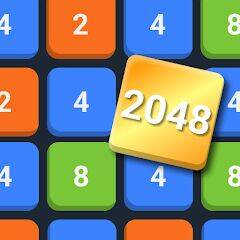 Скачать взломанную 2048 Слияние чисел головоломка [Много монет] MOD apk на Андроид
