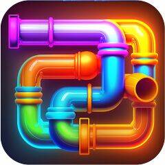Скачать взломанную Pipe Puzzle Connect [Много монет] MOD apk на Андроид